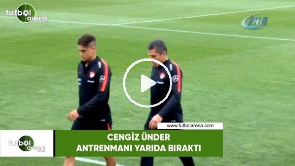 Cengiz Ünder antrenmanı yarıda bıraktı