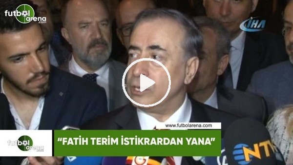 Mustafa Cengiz: "Fatih Terim istikrardan yana"