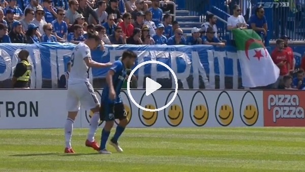 Zlatan İbrahimovic rakibine tokat attı!