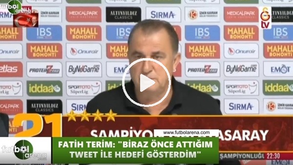 Fatih Terim: "Avrupa'da hedef koymaktan korkmuyorum"
