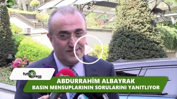 Abdurrahim Albayrak basın mensuplarının sorularını yanıtladı