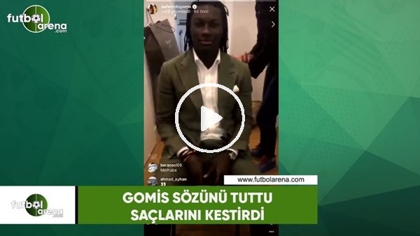 Bafetimbi Gomis sözünü tuttu ve saçlarını kestirdi!