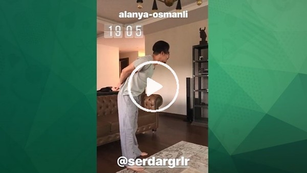 Serdar Gürler'in kaçan golden sonra kendinden geçti