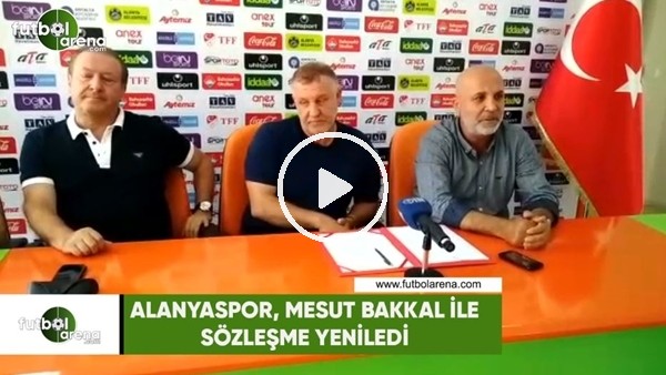 Alanyaspor, Mesut Bakkal ile sözleşme yeniledi
