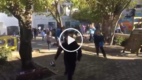 Uruguaylı çocukların galibiyet sevinci