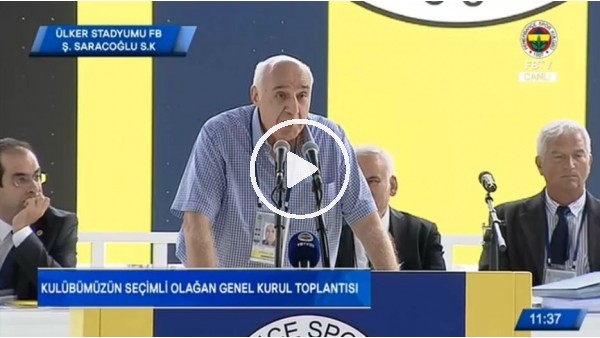 Fenerbahçe Genel Kurulu'nda gerginlik! "Yüreğiniz yetiyorsa gelin"