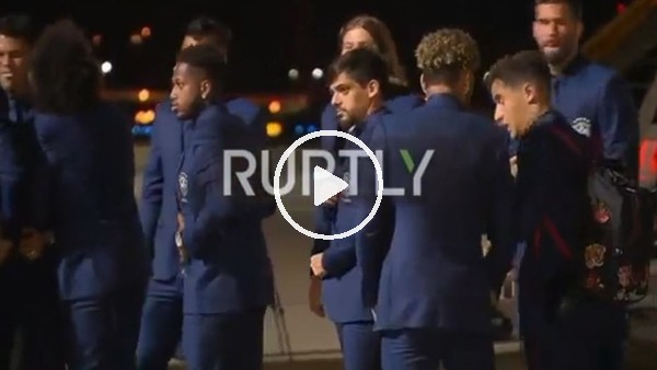 Brezilya Milli Takımı, 2018 Dünya Kupası için Rusya'ya geldi