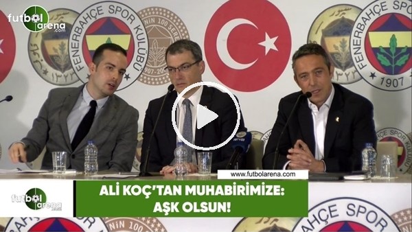 Ali Koç'tan muhabirimize: "Aşk olsun..."