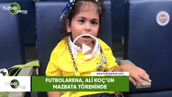 Minik taraftardan Ali Koç tezahüratı