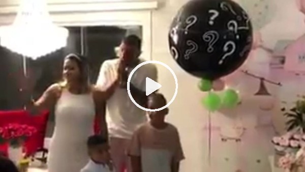 Fernandao'nun kız çocuğu olacağını öğrendiğinde yaşadığı sevinç