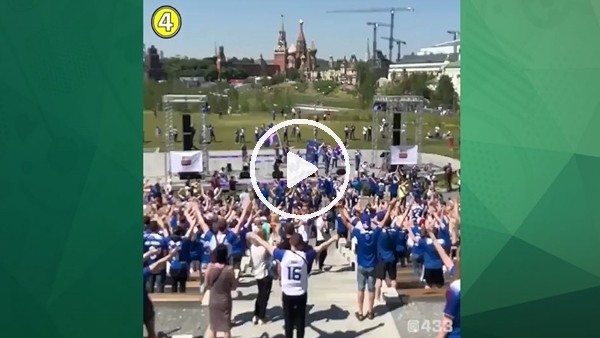 İzlanda taraftarı Arjantin maçına hazır!