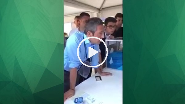 Sandık görevlisinden Ali Koç'a: "700 oyun yüzde 85'i size"