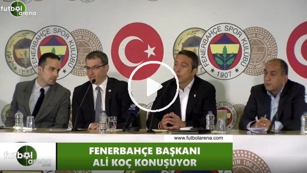 Ali Koç. "Şampiyonluğa aday olacak yatıramlar yapacağız"