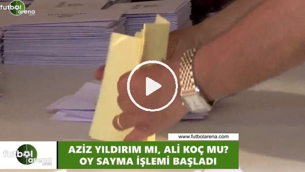 Fenebahçe'de oy sayım işlemi yapılıyor