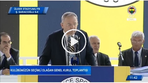 Fenerbahçe Genel Kurulu'nda gergin anlar