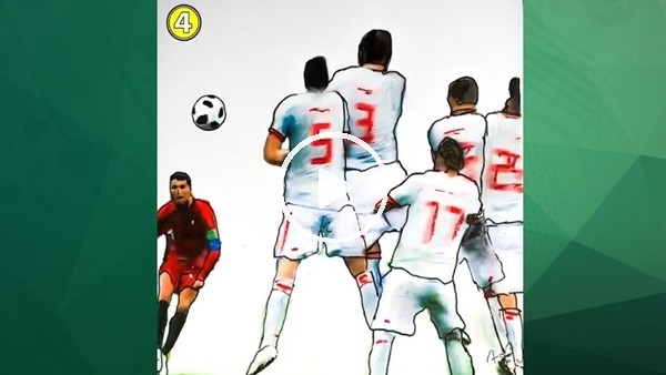 Dünya Kupası'nın en güzel gollerini bir de böyle izleyin!