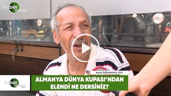 Almanya, Dünya Kupası'ndan elendi ne dersiniz?