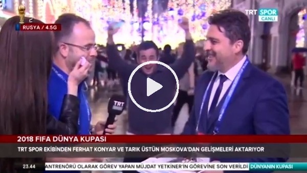 TRT muhabirinin yanağına Rus Bayrağı çizdiler