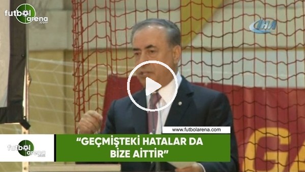 Mustafa Cengiz: "Geçmişteki hatalar da bize aittir"