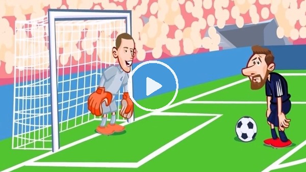 Arjantin - İzlanda maçı animasyon film oldu