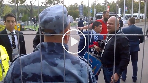 Maradona'yı tanımayıp aracını otoparka almadılar