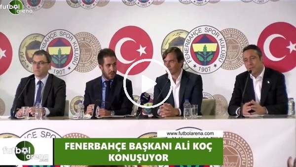 Ali Koç: "Umarım ilk ve son teknik direktörlük anlaşması olur"