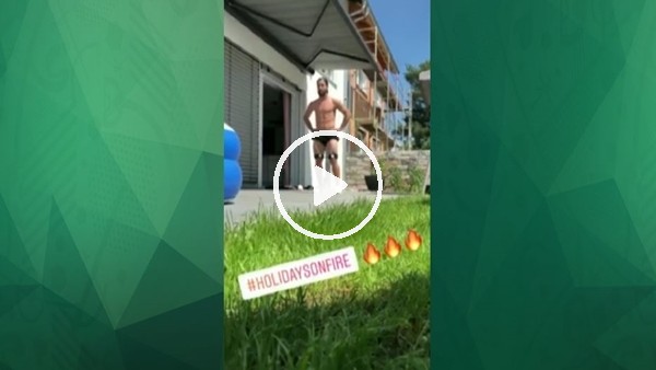 Tarık Çamdal evinde yeni sezona hazırlanıyor