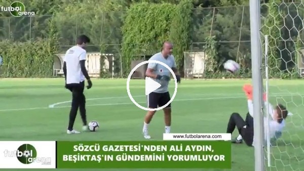 Tolgay Arslan'ın oğlu Beşiktaş antrenmanında çalışıyor