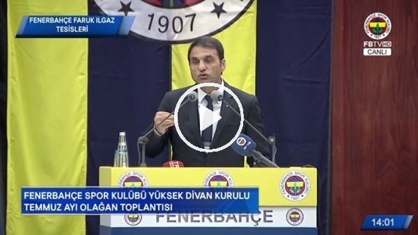 Fenerbahçe Divan Kurulu Toplantısında gerginlik