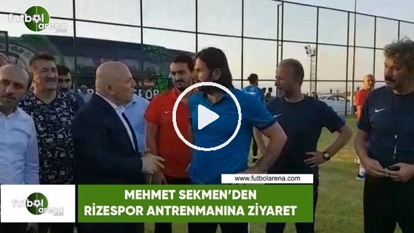 Erzurum Büyük Şehir Belediye Başkanı Mehmet Sekmen, Rizespor kampını ziyaret etti
