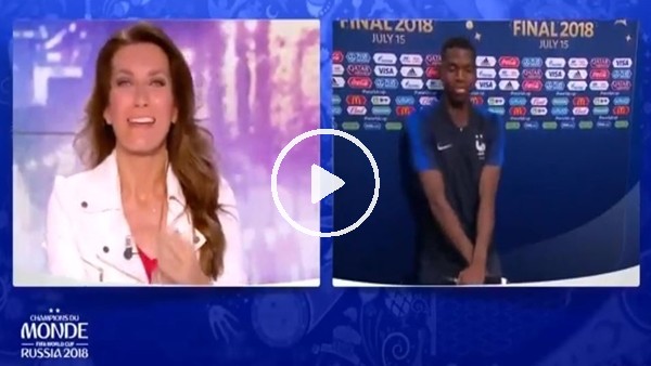 Pogba'dan canlı yayında kupa dansı!