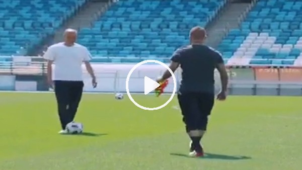 Beckham ve Zidane yeşil sahada!