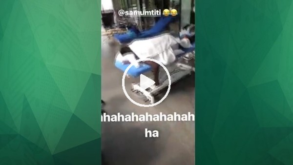 Pogba'dan Umtiti'ye uyurken şaka