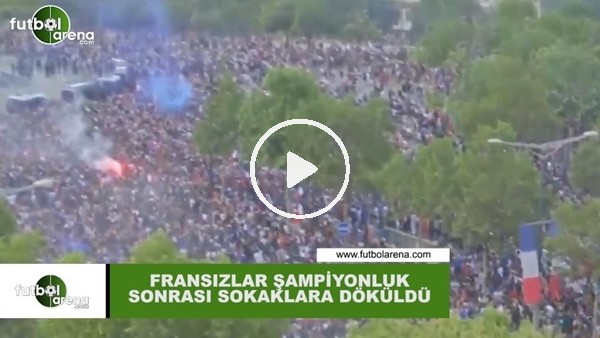 Fransız taraftarlar şampiyonluğu kutluyor