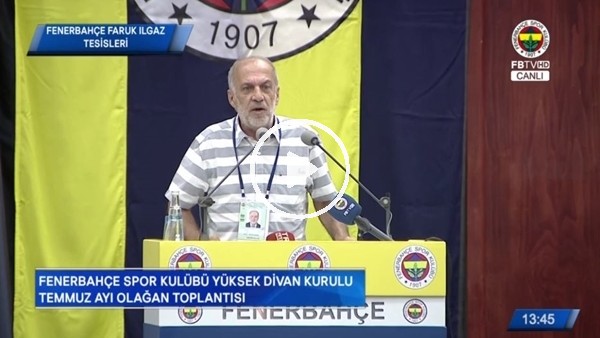 Fenerbahçe Divan Kurulu'nda izci şarkısı