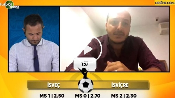 Senih Yurga,  İsveç - İsviçre maçı için tahminini yaptı