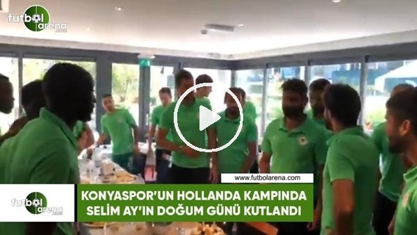 Konyaspor'da Selim Ay'ın doğum günü kutlandı