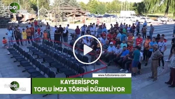 Kayserispor'da yeni transferler için imza töreni düzenleniyor