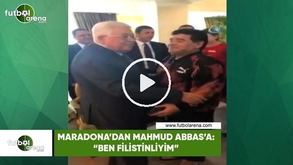 Maradona'dan Mahmud Abbas'a: "Ben Filistinliyim"
