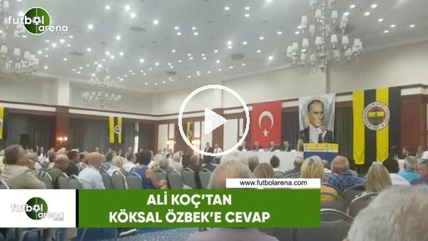 Ali Koç'tan Köksal Özbek'e cevap