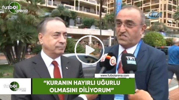 Abdurrahim Albayrak: "Kuranın hayırlı olmasını diliyorum"