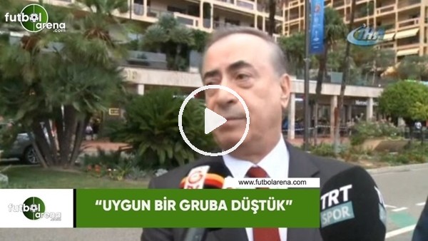 Mustafa Cengiz: "Uygun bir gruba düştük"