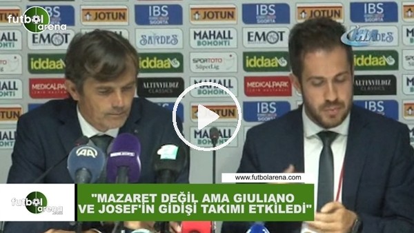 Phillip Cocu: "Mazaret değil ama Giuliano ve Josef'in gidişi takımı etkiledi"