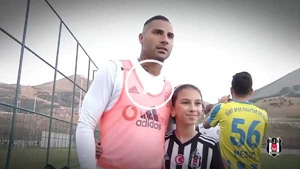 Beşiktaş'ın Erzurum'daki minik misafiri Elifnaz!