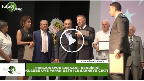 Ahmet Ağaoğlu, kendisini üye yapan ustayla sahnede