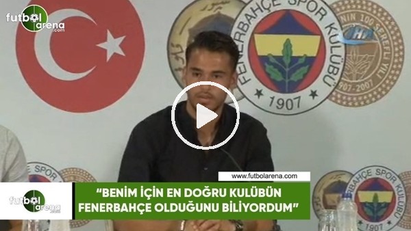 Diego Reyes: "Benim için en doğru kulübün Fenerbahçe olduğunu biliyordum"