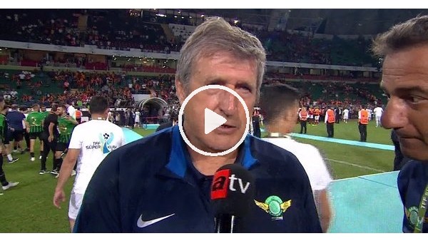 Safet Susic'in Galatasaray maçı sonrası açıklamaları