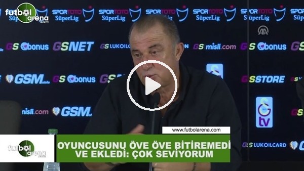 Fatih Terim, Maicon'u öve öve bitiremedi ve ekledi: "Çok seviyorum"