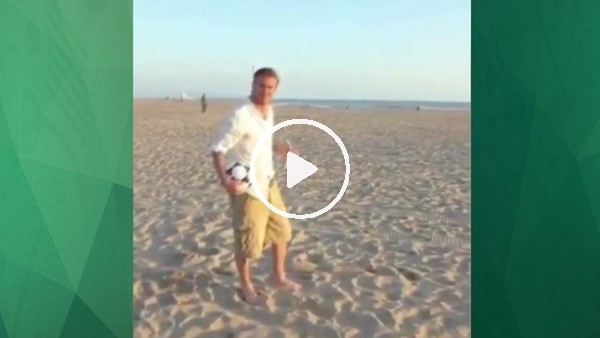 David Beckham'dan tam isabet