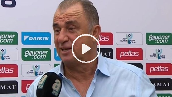 Fatih Terim: "400. maçımda kupa isterdim ama olmadı"